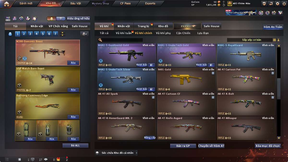 shop acc cf uy tin gia re